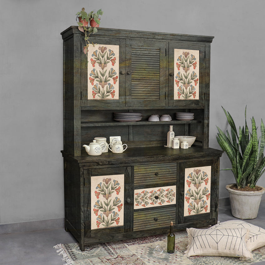 Cynthia Solid Wood Buffet & Sideboard Cabinet - Fabuliv