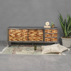 Frediano Solid Wood TV Unit - Fabuliv