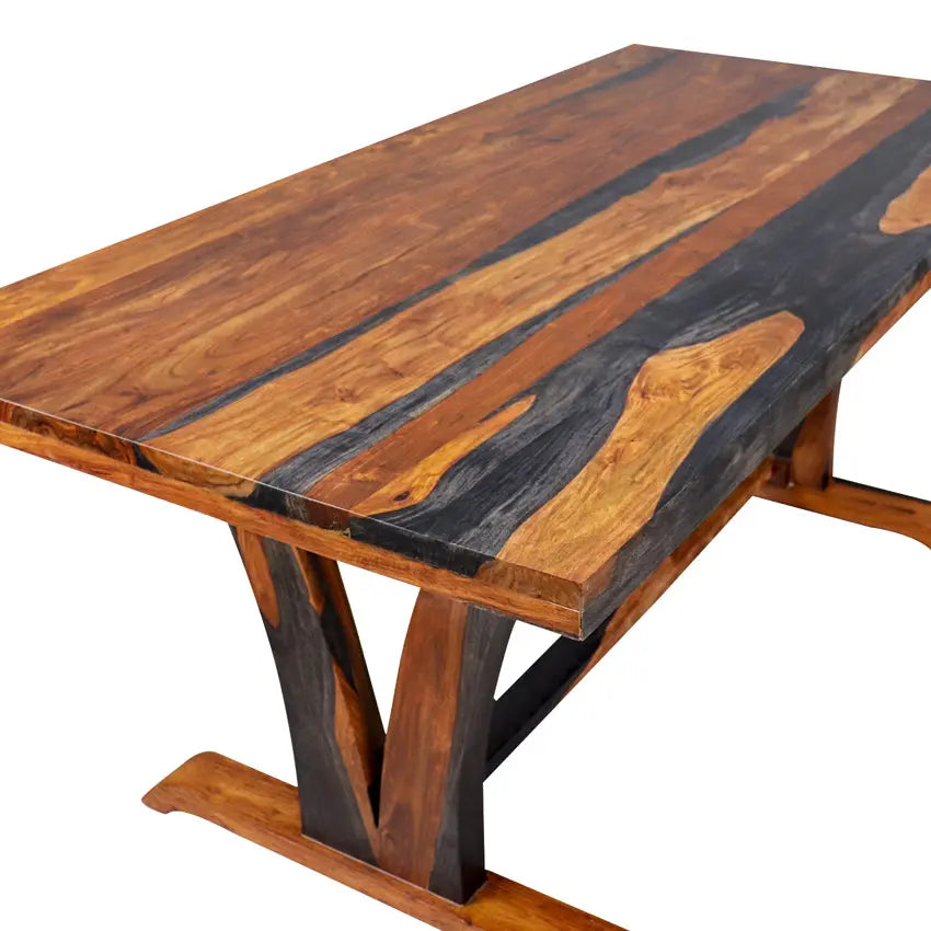 Mathis Solid Wood Six Seater Dining Table