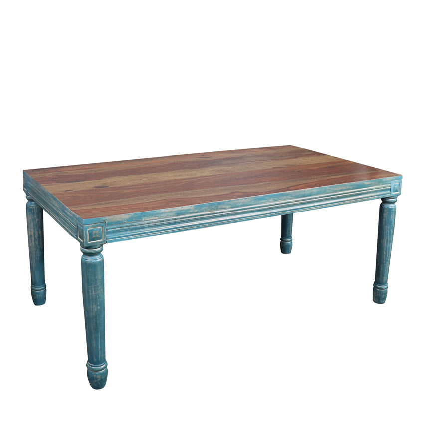 Oliver Rustic Blue Dining Set with Regular Size Table