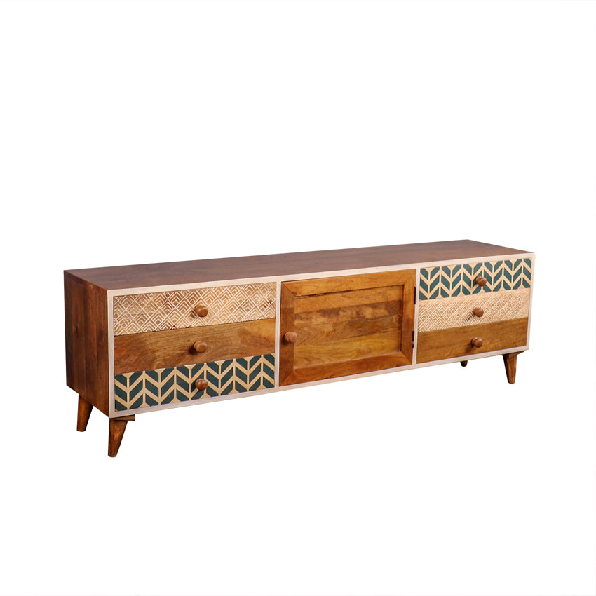 Grace Solid Wood TV Unit