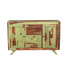 Pansy Solid Wood Cabinet in 2 Tone Finish