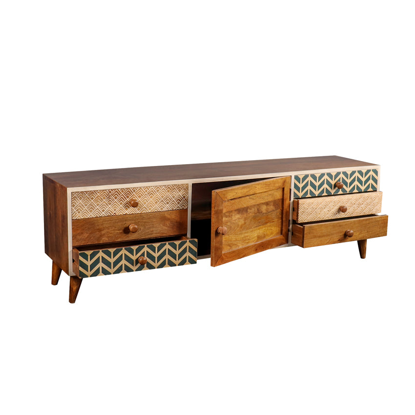 Grace Solid Wood TV Unit