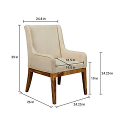 Enrico Dining Chair with Hand Rest