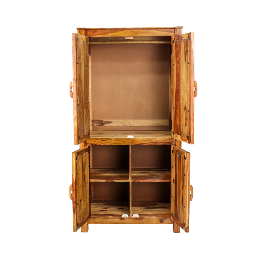 Raison Hand Painted 2 Door Wardrobe - Fabuliv