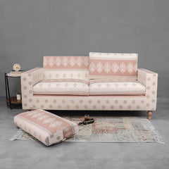 Alfeo Large Two Seater Sofa with Hand Printed Upholstery