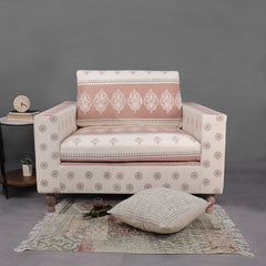 Alfeo Large One Seater Sofa with Hand Printed Upholstery