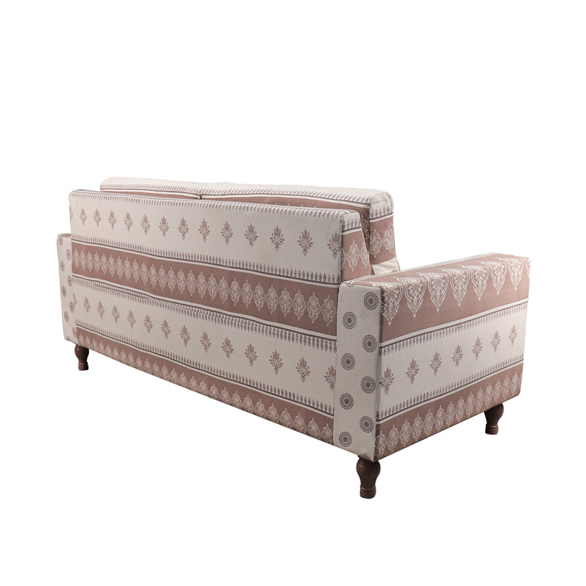Alfeo Large Two Seater Sofa with Hand Printed Upholstery