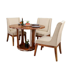 Efisio Solid Wood Four Seater Dining Set