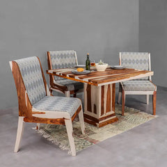 Callisto Solid Wood Four Seater Dining Set