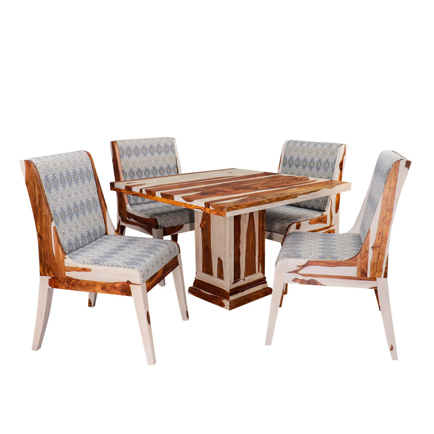 Callisto Solid Wood Four Seater Dining Set