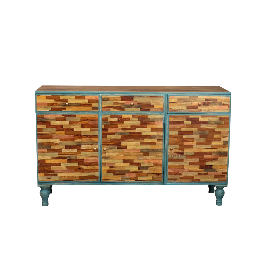 Gastone Solid Wood Cabinet - Fabuliv
