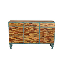 Gastone Solid Wood Cabinet - Fabuliv