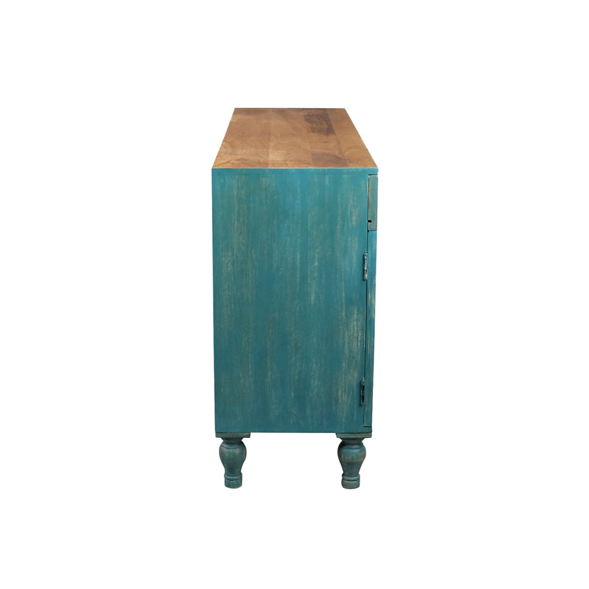 Gastone Solid Wood Cabinet - Fabuliv