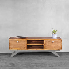 Slate Solid Wood TV Unit