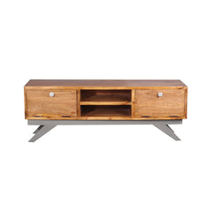 Slate Solid Wood TV Unit