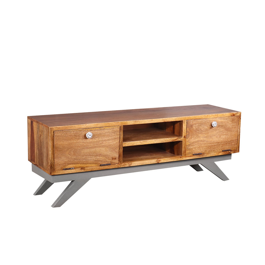 Slate Solid Wood TV Unit