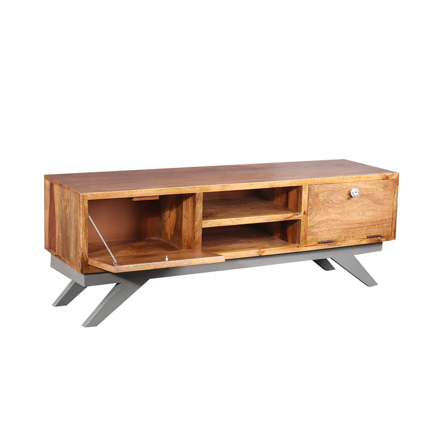 Slate Solid Wood TV Unit