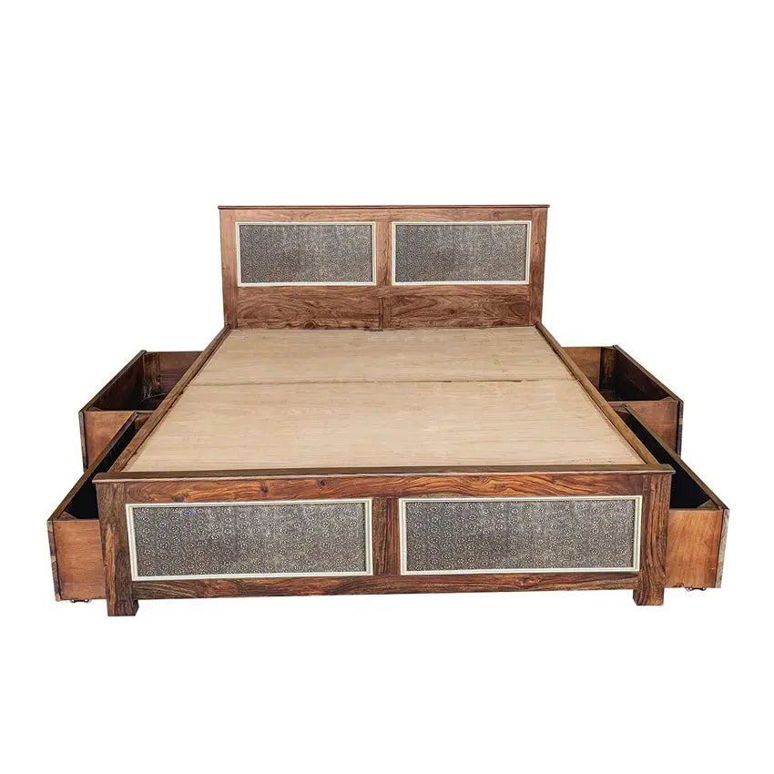 Solid Sheesham Wood Bed