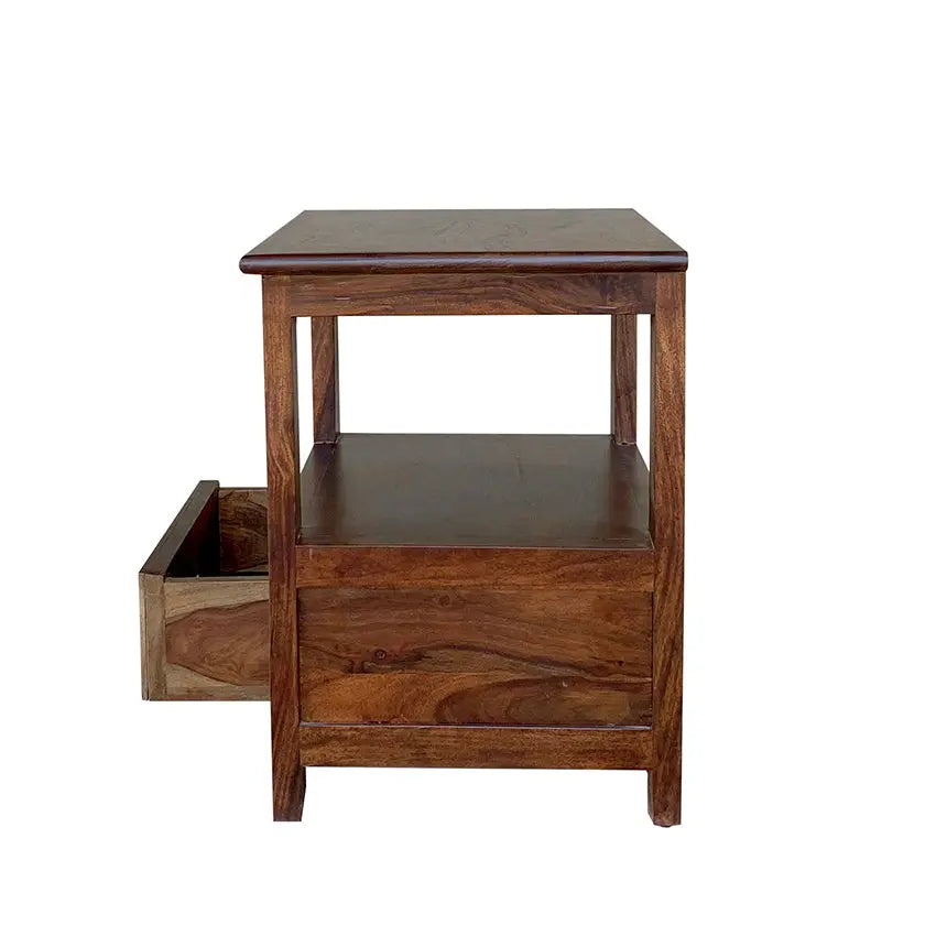 Wood Bedside Table