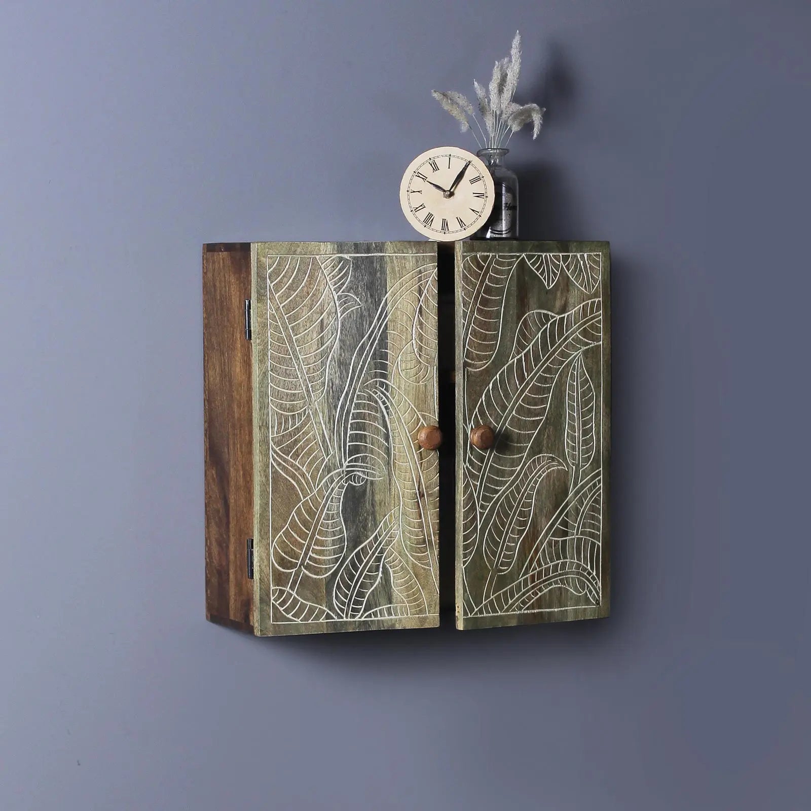 Hand Carved Vintage Wall Shelf - Fabuliv