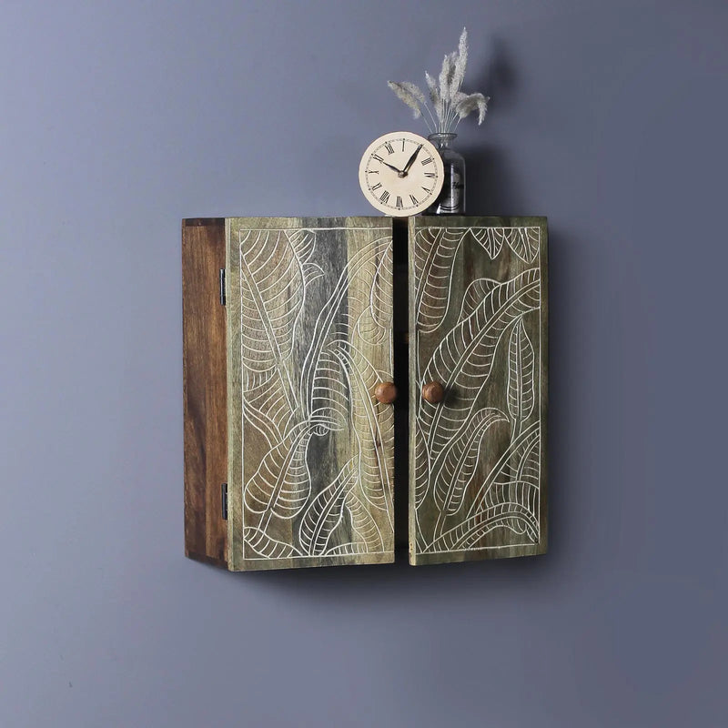 Hand Carved Vintage Wall Shelf - Fabuliv