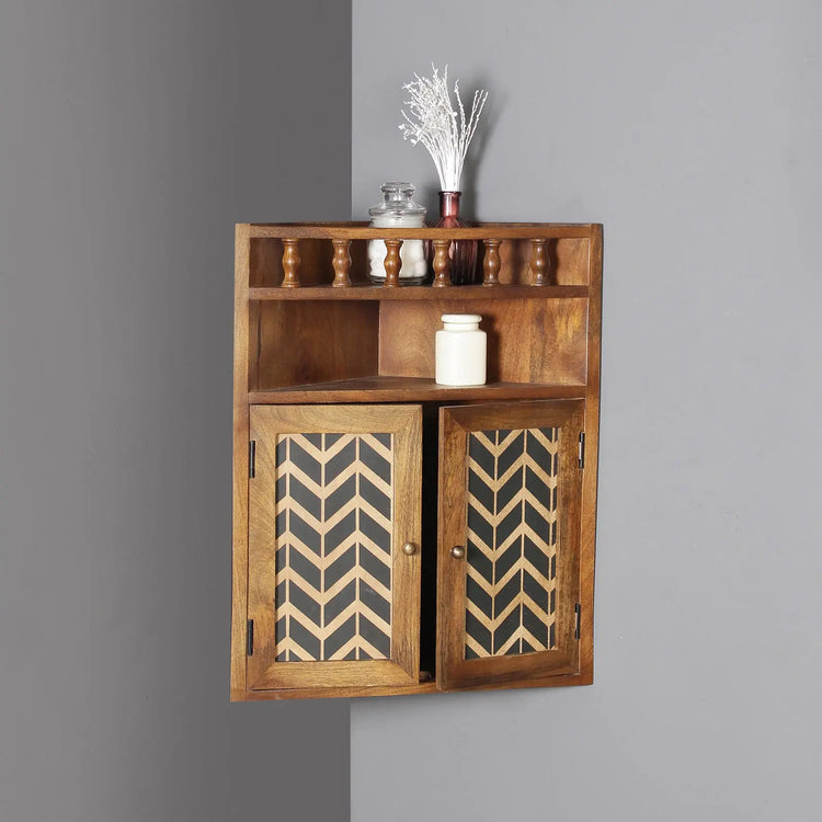 Vanora Solid Wood Wall Shelf - Fabuliv