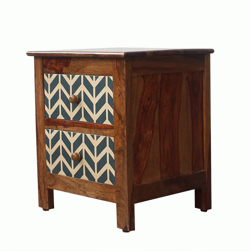 Wood Bedside Table