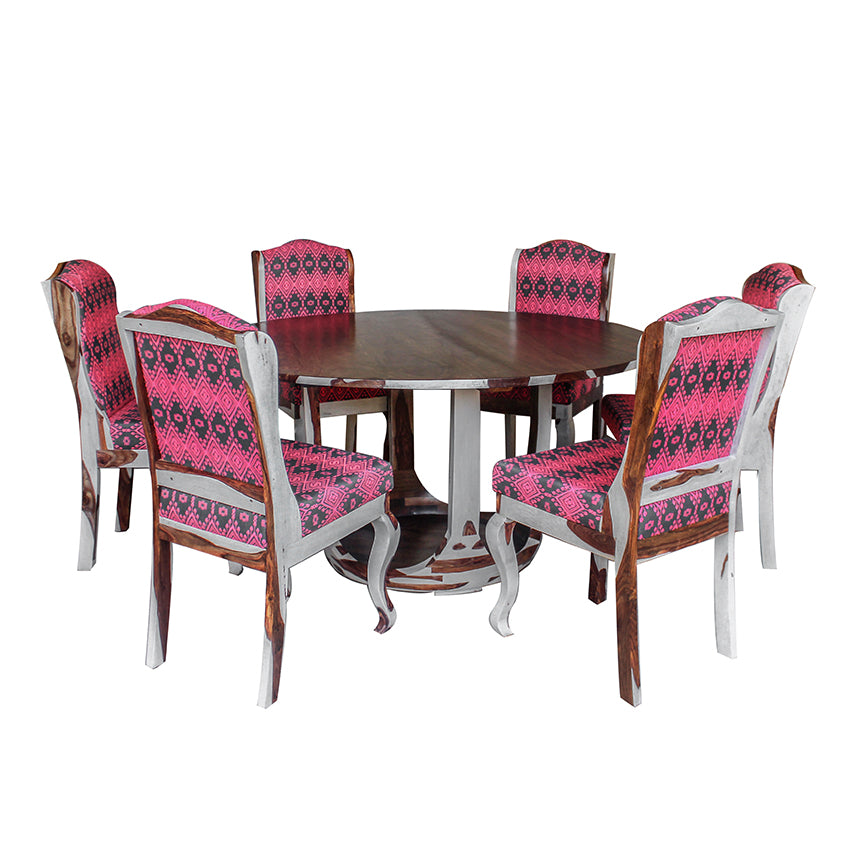Lawson Solid Wood Six Seater Dining Set