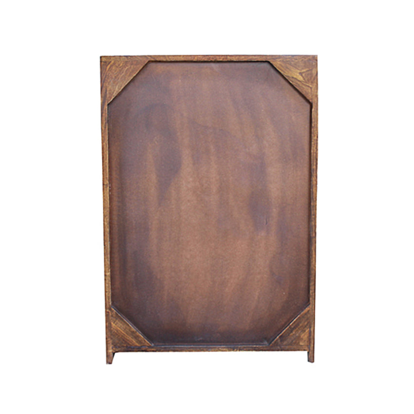 Olive Solid Wood Cabinet with Door