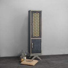 Cobalt Chevron Kitchen Unit