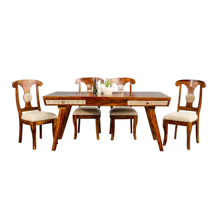 Handcarved Dining Table Set