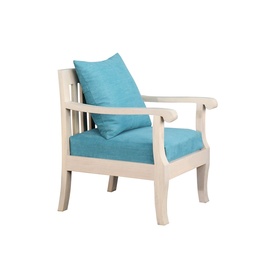 Breezy Blue Single Seater Sofa