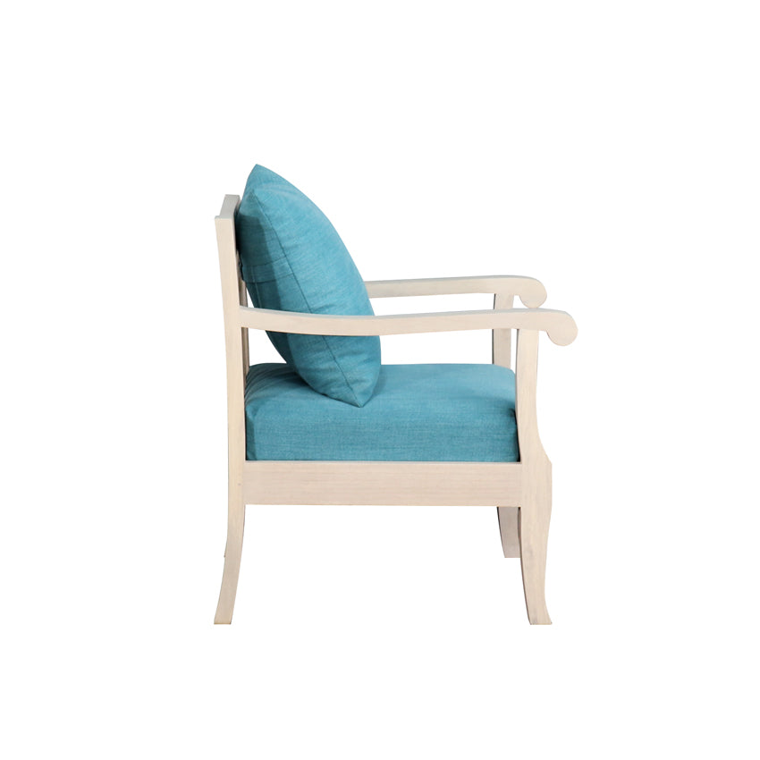 Breezy Blue Single Seater Sofa