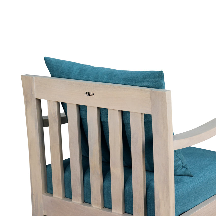 Breezy Blue Single Seater Sofa