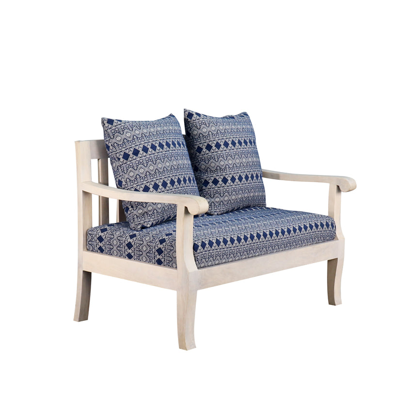 Moroccan Blue Two Seater Sofa