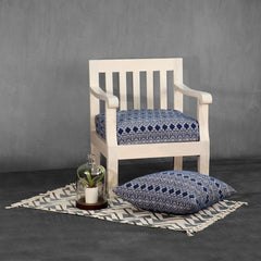 Moroccan Blue Single Seater Sofa