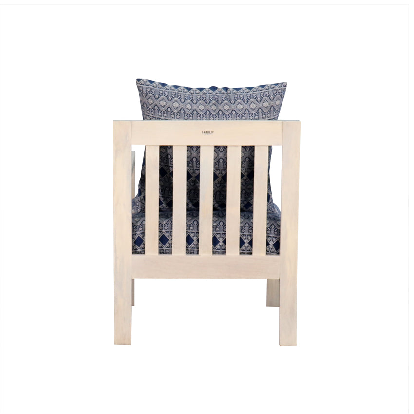 Moroccan Blue Single Seater Sofa