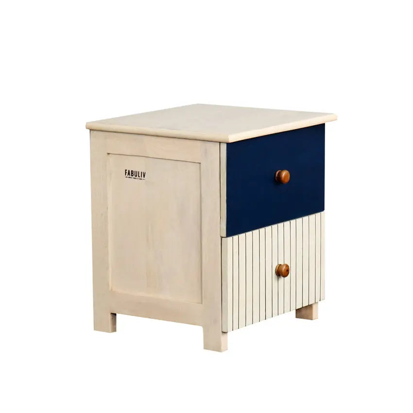 Drippy Blue Bedside Table - Fabuliv