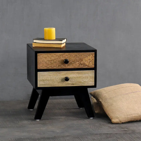 Black Beauty Bedside Table