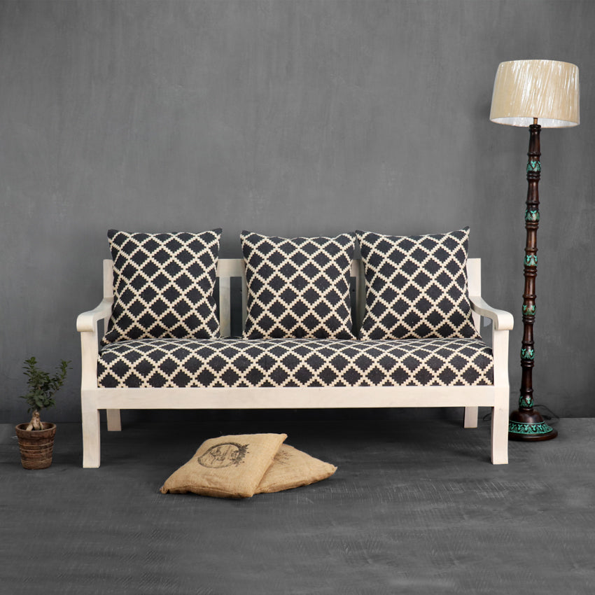 Moroccan coal 3 seater Sofa