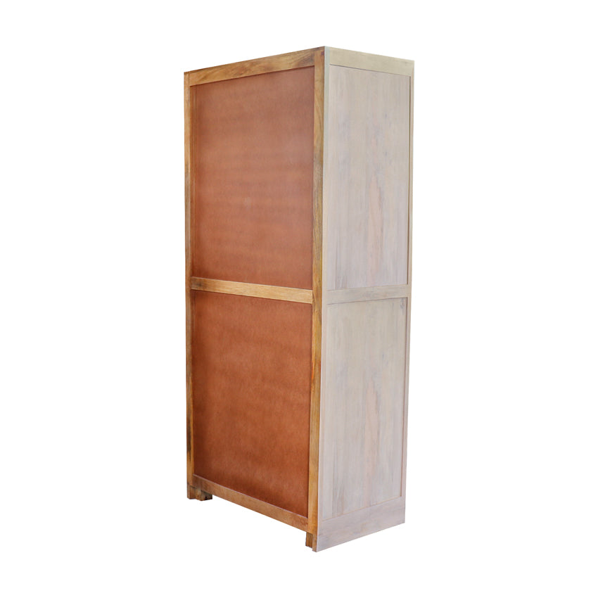 Manella Handcarved 2 Door Wardrobe - Fabuliv