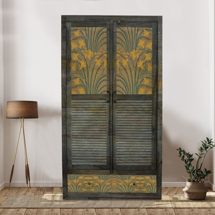 Lily 2 Door Wardrobe with Wheel Castor