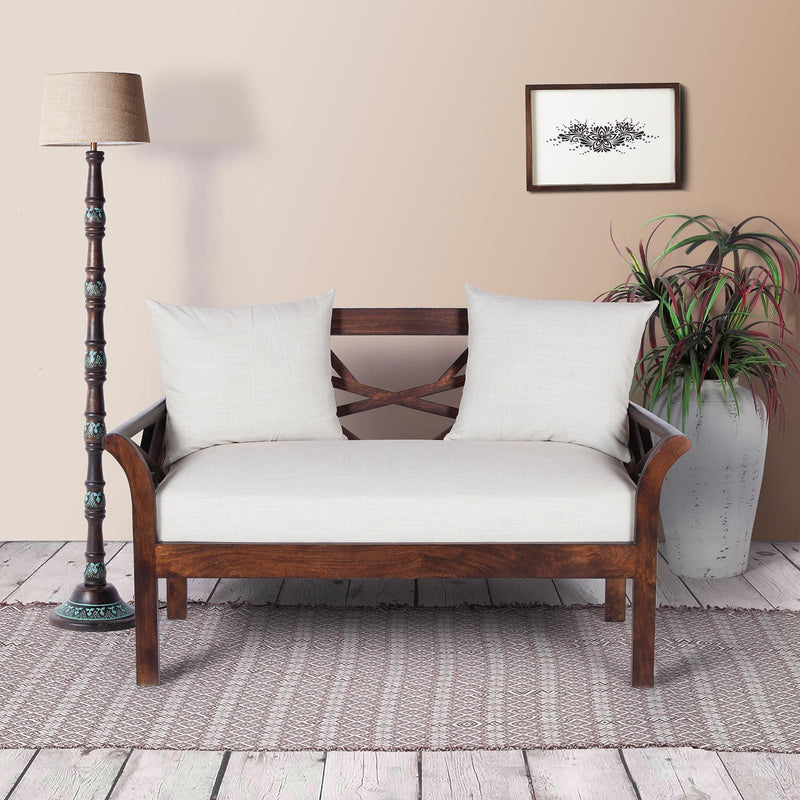 Alice Solid Wood Two Seater Sofa