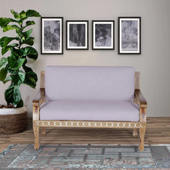 Walton Solid Wood Hand Carved Two Seater Sofa