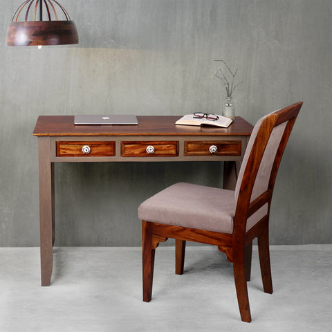 Hank Solid Wood Study Table with Chair