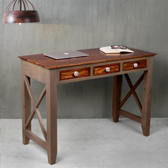 Solid Wood Study Table with Chair