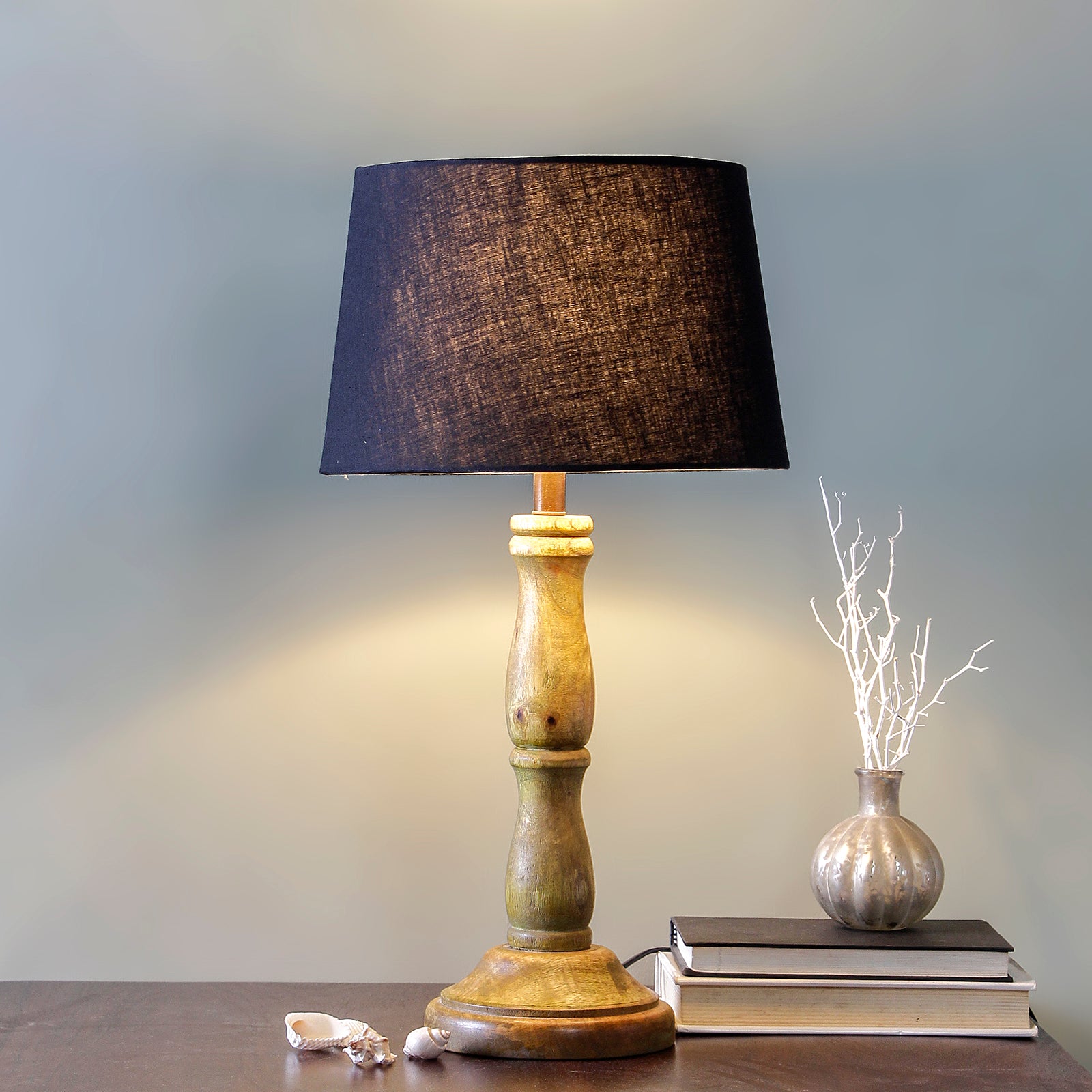 Charlotte Wood Table Lamp