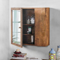 Elba Vintage Solid Wood Wall Mounted Cabinet in 2 Sizes