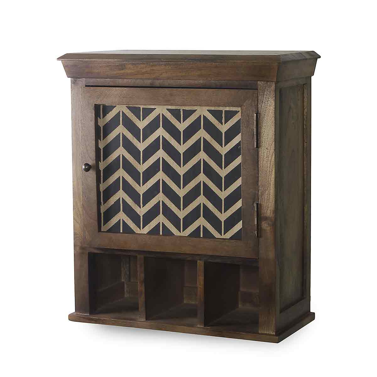 Wooden shelves